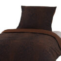 Black Premium Brocade Damask Bed Linen - fleuresse premium cotton satin bed sheet set, hotel quality | Philippines