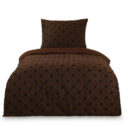 Black Premium Brocade Damask Bed Linen - fleuresse premium cotton satin bed sheet set, hotel quality | Philippines