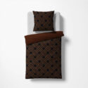 Black Premium Brocade Damask Bed Linen - fleuresse premium cotton satin bed sheet set, hotel quality | Philippines