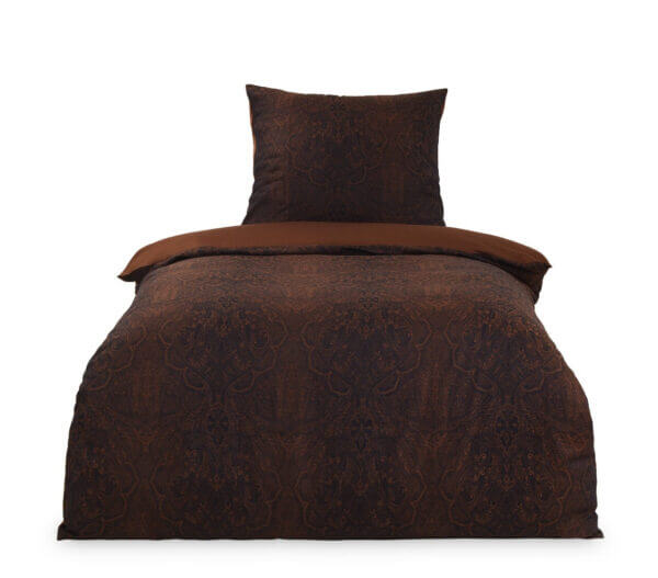 Black Premium Brocade Damask Bed Linen - fleuresse premium cotton satin bed sheet set, hotel quality | Philippines