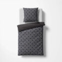 Black Premium Brocade Damask Bed Linen - fleuresse premium cotton satin bed sheet set, hotel quality | Philippines