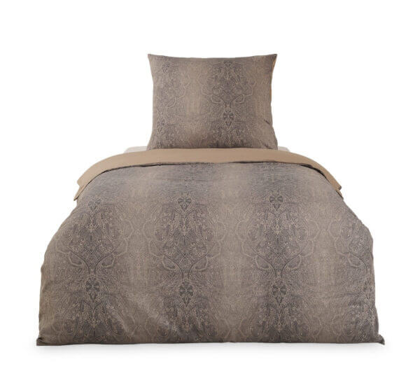 Black Premium Brocade Damask Bed Linen - fleuresse premium cotton satin bed sheet set, hotel quality | Philippines