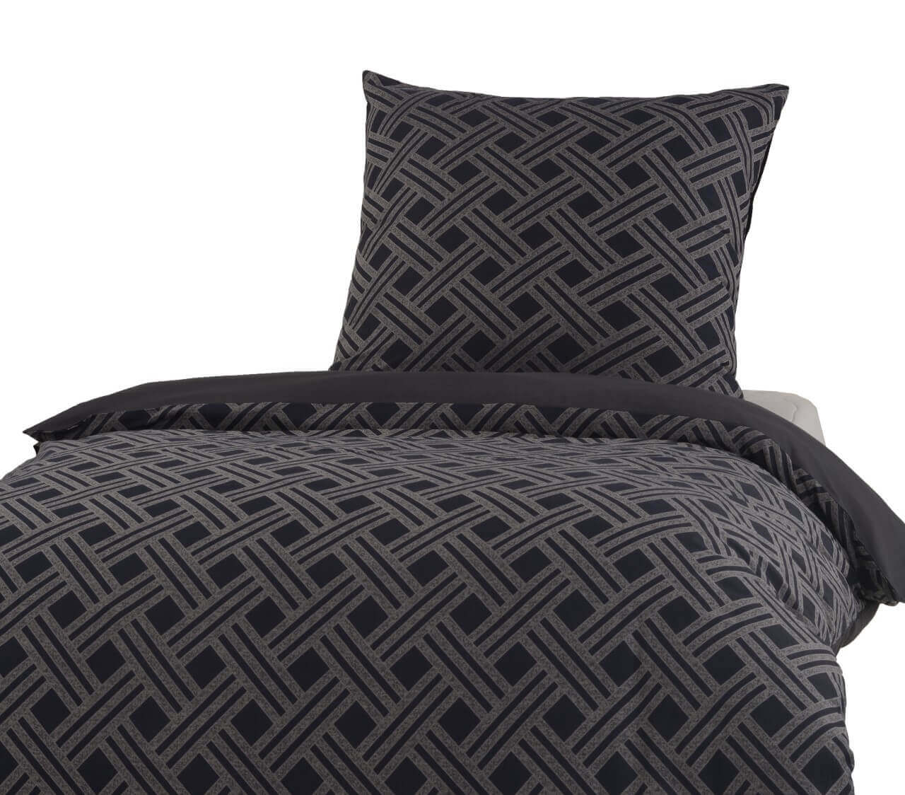 Black Premium Brocade Damask Bed Linen - fleuresse premium cotton satin bed sheet set, hotel quality | Philippines
