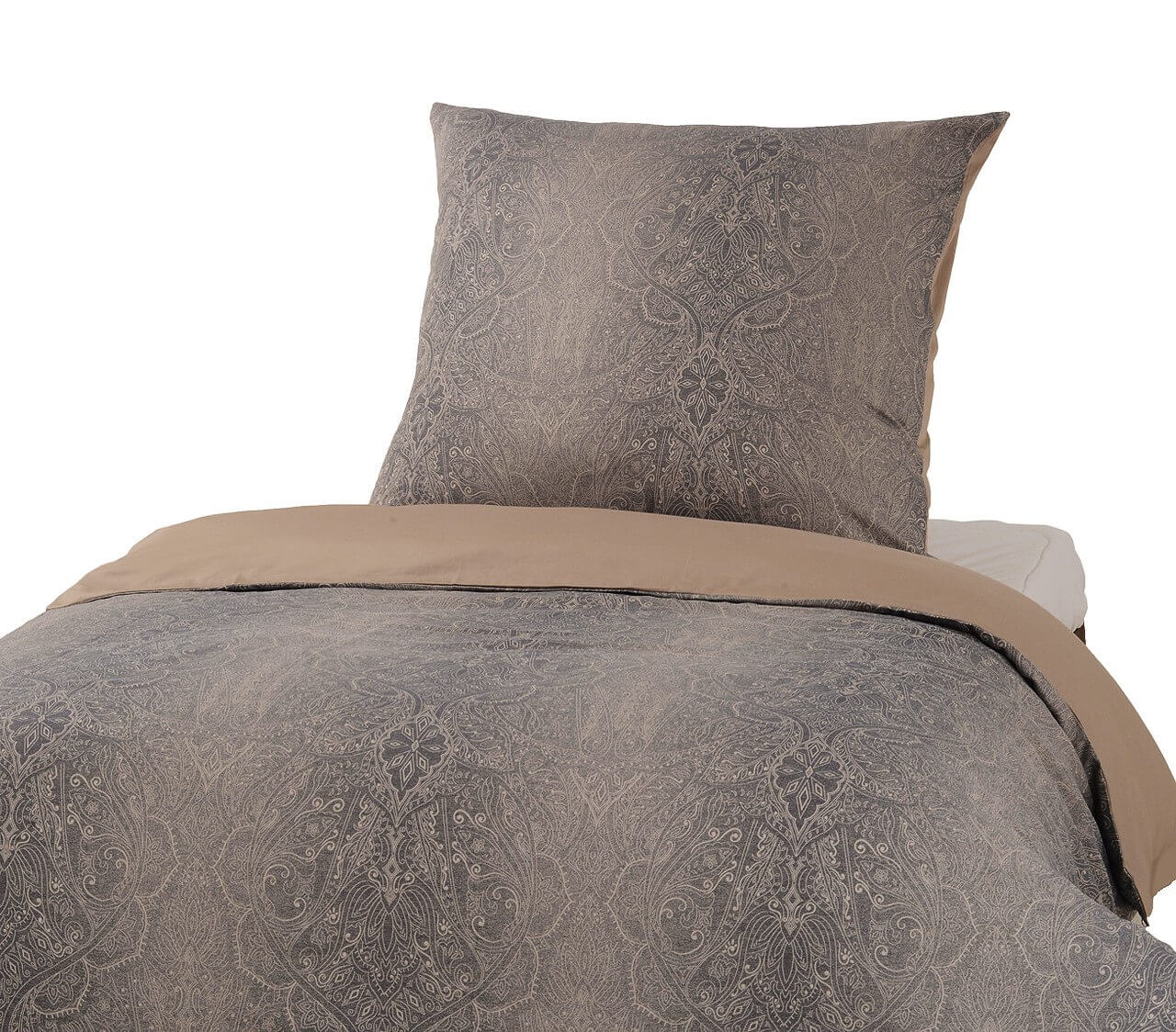 Black Premium Brocade Damask Bed Linen - fleuresse premium cotton satin bed sheet set, hotel quality | Philippines