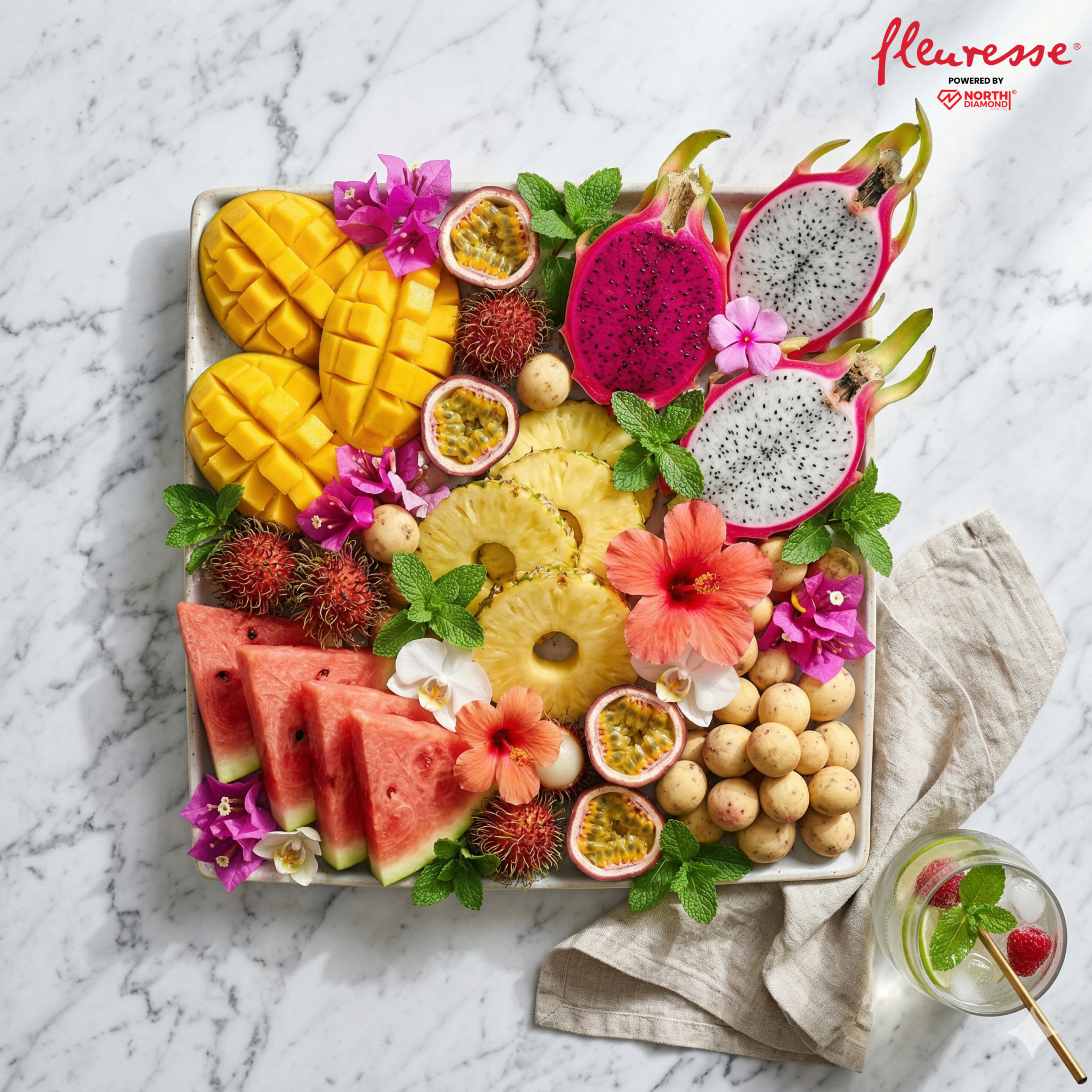 Savor Tropical Fruit Platters in Style